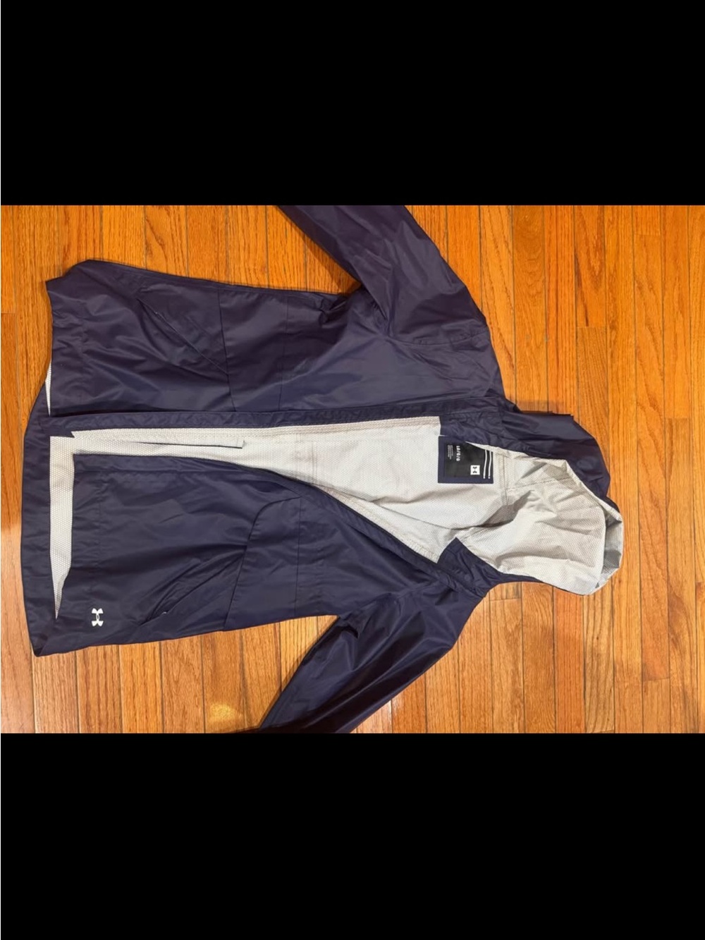 Under Armour Men's Navy Hooded Rain Jacket